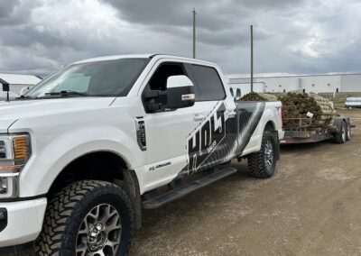 Fence Post Delivery - Holt Sales, Alberta