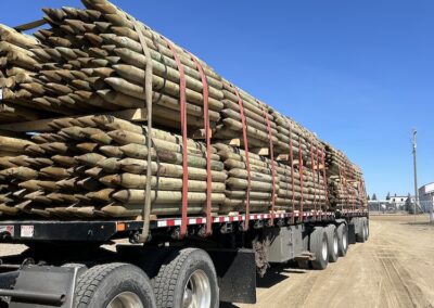 Fence Post Delivery - Holt Sales, Alberta