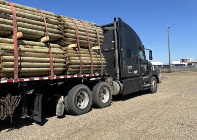 Fence Post Delivery - Holt Sales, Alberta