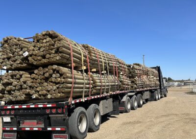 Fence Post Delivery - Holt Sales, Alberta