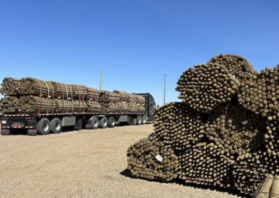 Fence Post Delivery - Holt Sales, Alberta